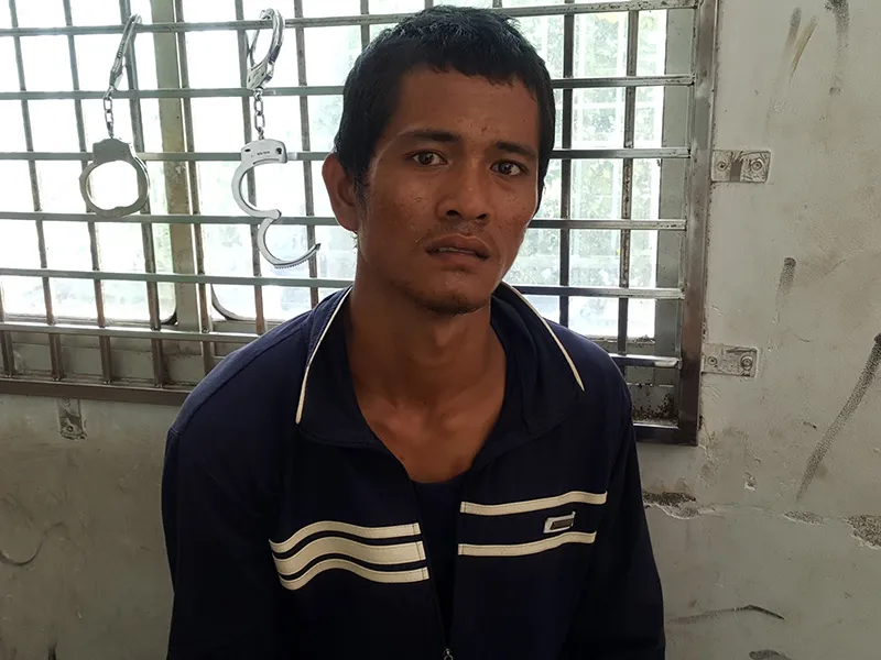 Hải có biểu hiện phê ma túy tại cơ quan công an